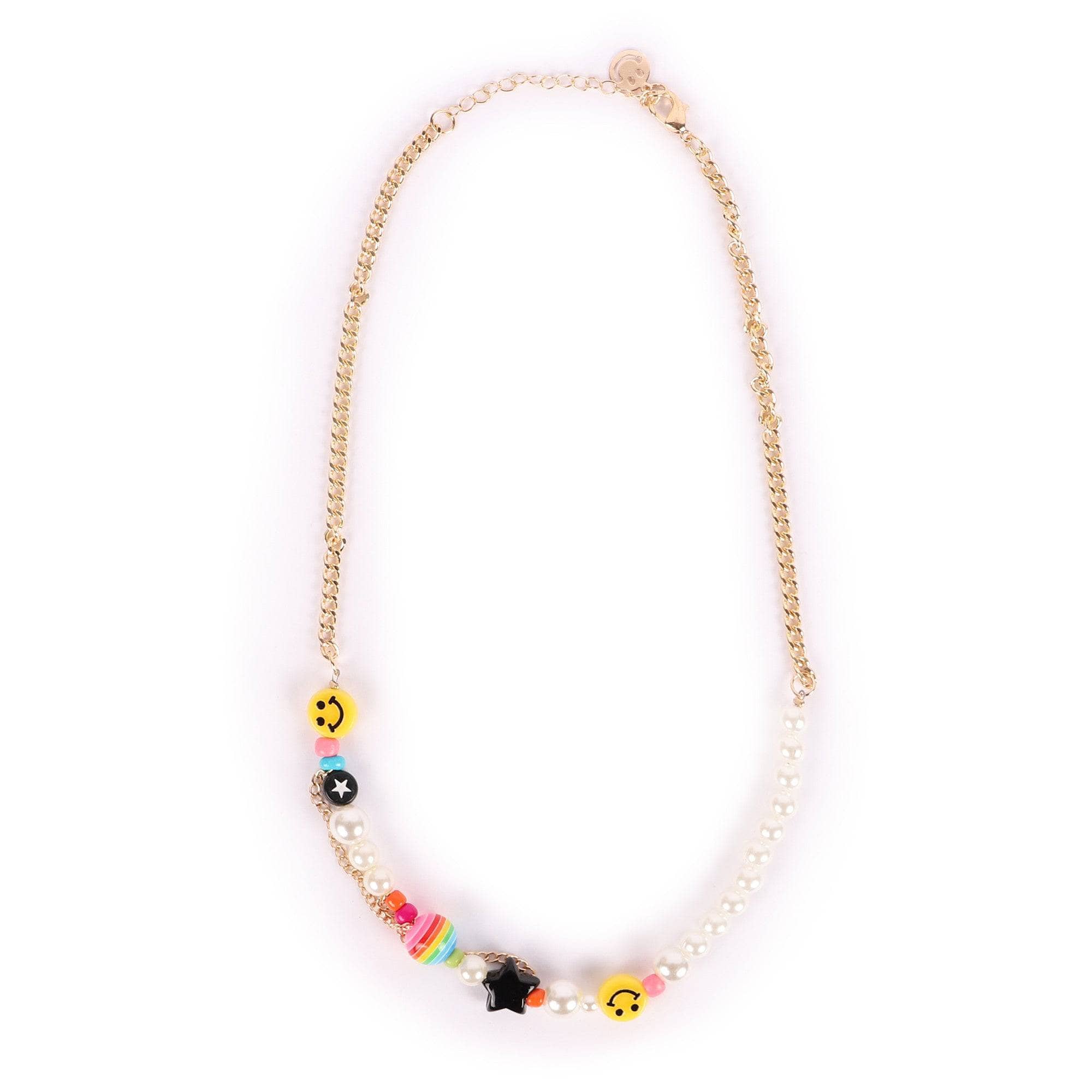 Smiley Pearl Chain Choker Smiley Pearl Chain Choker