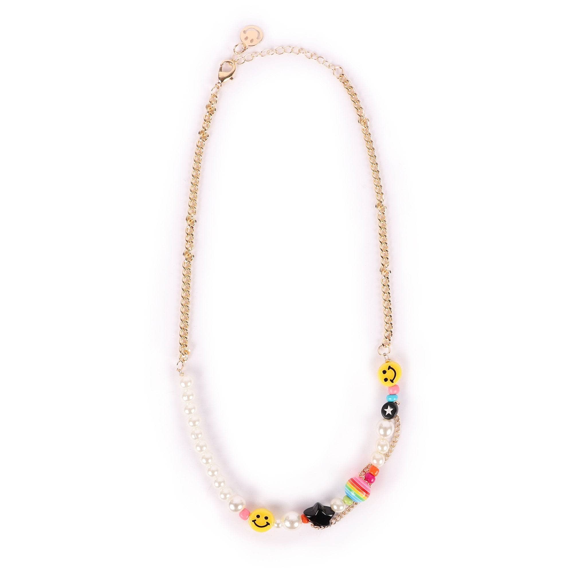 Smiley Pearl Chain Choker Smiley Pearl Chain Choker