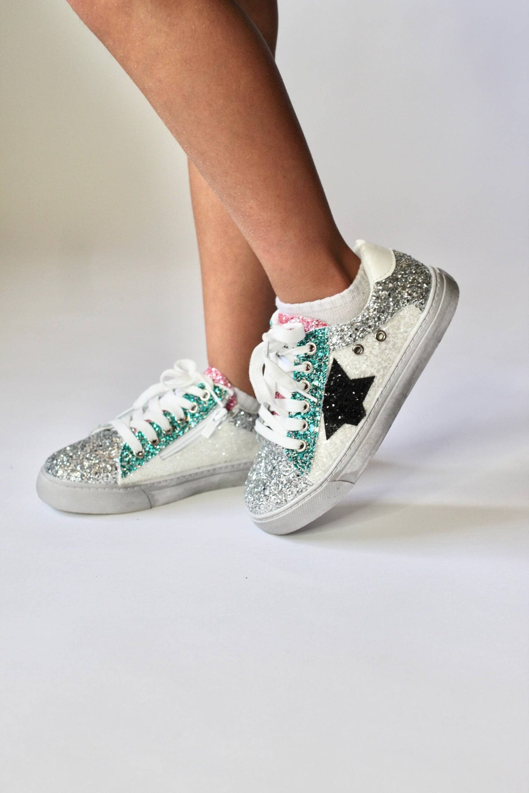 Star Girl Glitter Sneakers Star Girl Glitter Sneakers