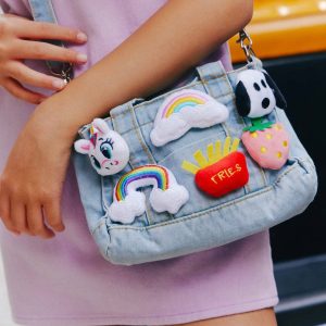 Unicorn Plushie Surprise Denim Purse