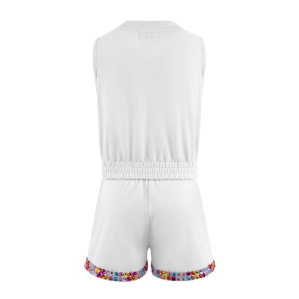 White Rainbow Gems Short Set
