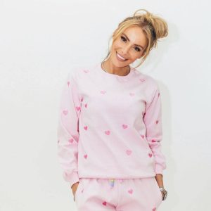 Women’s Full Hearts Jogger Set