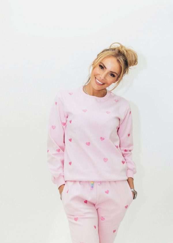 Women’s Full Hearts Jogger Set