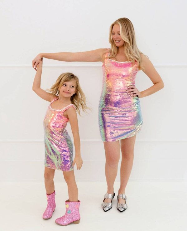 Women’s Sunset Ombre Shimmer Dress