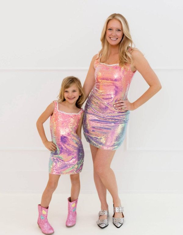 Women’s Sunset Ombre Shimmer Dress