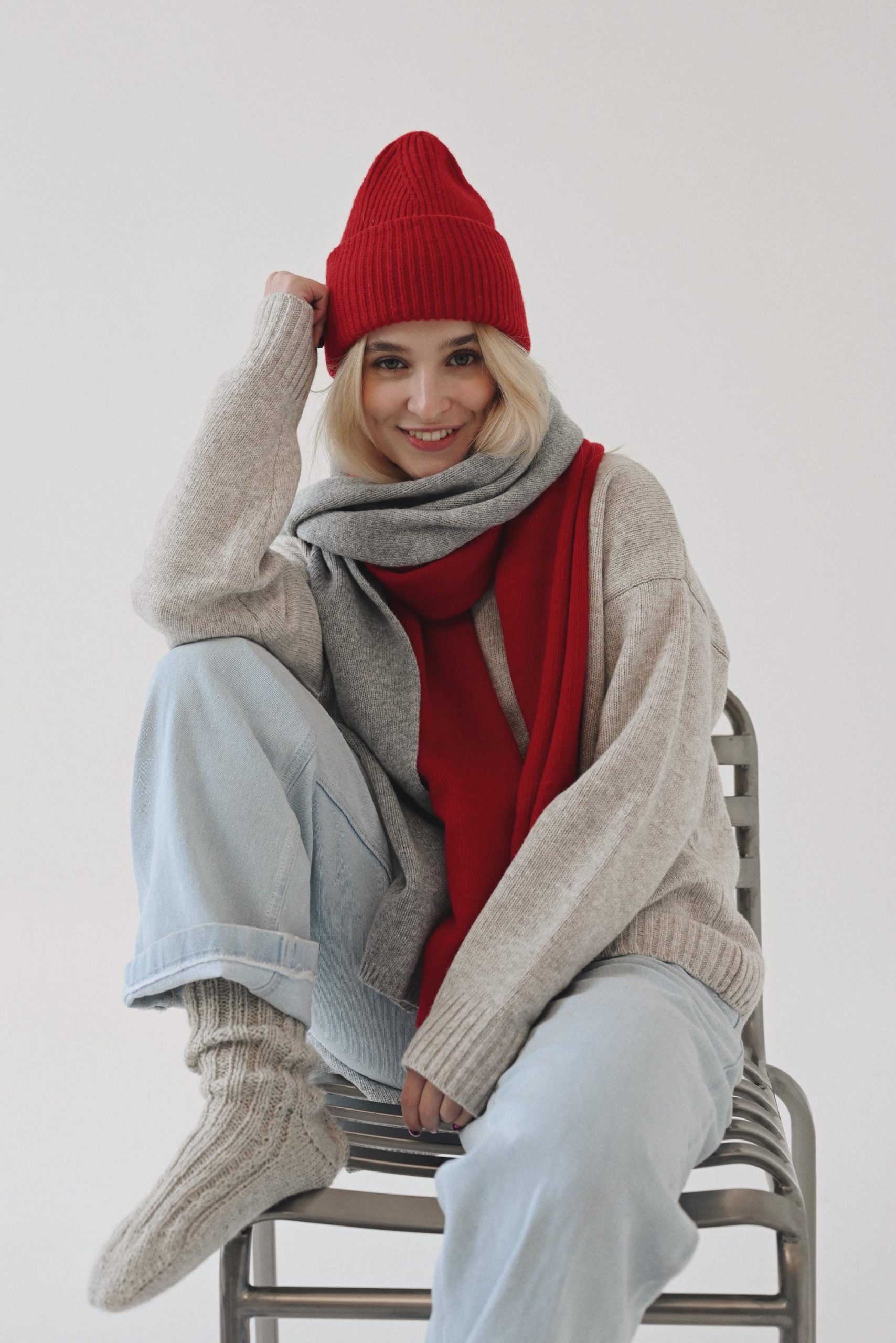 Handmade Merino Wool Socks: Thin Knit Unisex Cozy Socks