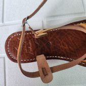 Handmade Moroccan Leather Sandals - Boho Summer Shoes - Ethnic Flat Shoes - Braided Leather Flip Flops - Artisan Beach Sandals -