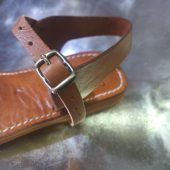 Handmade Moroccan Leather Sandals For Women – Fall Brown Leather Shoes Gift