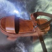 Handmade Moroccan Leather Sandals For Women – Fall Brown Leather Shoes Gift